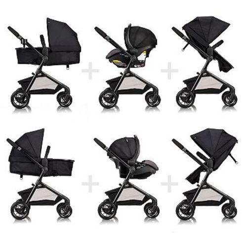Evenflo Pivot 6-Modes Travel System with LiteMax Infant Car Seat