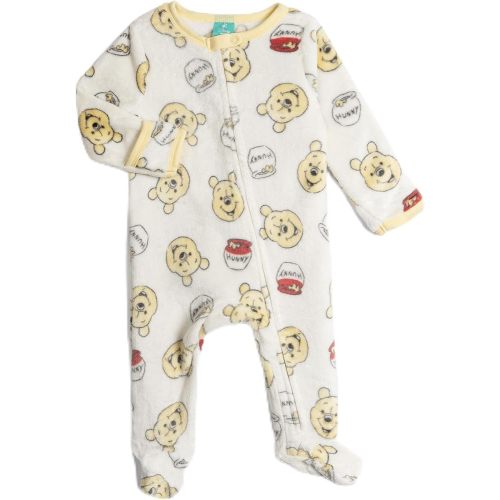 Disney Baby Boys Long Sleeve Footed Sleep and Play Coveralls