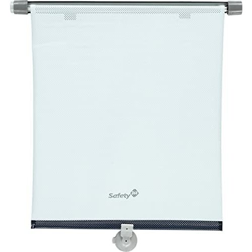 Safety 1st Protective Car Window Sun Shade, Retractable Rollershade for Infants and Kids, UV and Glare Protection for Backseat, Privacy Window Cover with Complete Coverage, 14” (2-Pack)