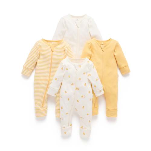 Little Ducky 4 Pack Zip Growsuit