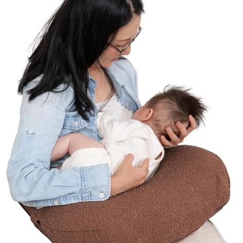 Boppy Nursing Pillow, Cotton Muslin Ergonomic Breastfeeding Support Pillow