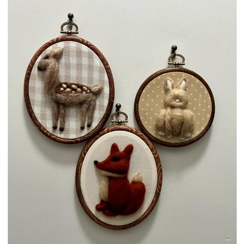 Woodland Animals Wall Art | Deer, Fox, Rabbit Nursery Decor | Cottage Core Vintage Decor