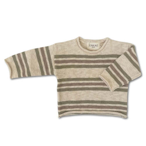 Forest Stripe Sweater – Enkae Baby