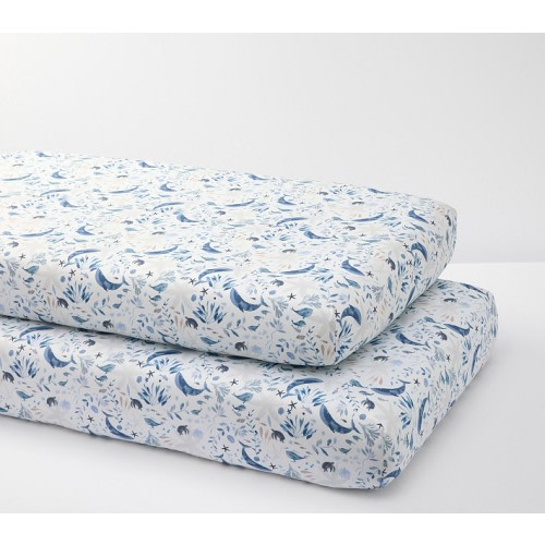 Jack Sea Life Organic Crib Fitted Sheet