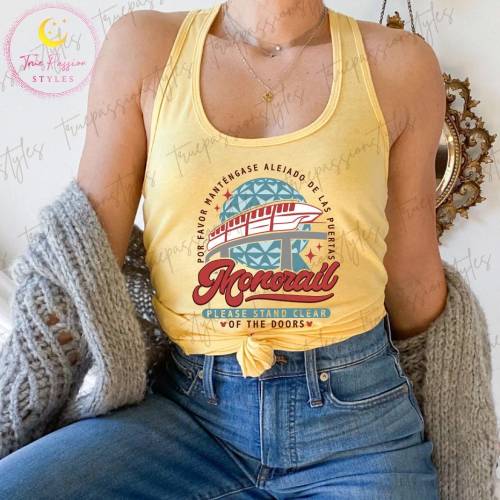 Monorail Tank Top, Monorail Ride Tank, Theme Parks Ladies Tank E7072