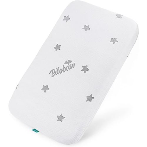 Biloban Bassinet Mattress Pad Topper 33" x 20" x 1", Waterproof Breathable Soft Bassinet Mattress Pad Topper Compatible with TCBunny 2-in-1 Baby Bedside Sleeper and Besrey Bedside