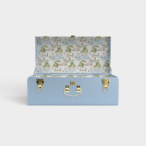 Petite Trunk - Light Blue - Heritage Hunt / Embroidery
