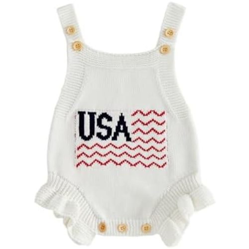 FYBITBO Baby Sweater Knit Romper Newborn Girl Strawberry Sweaters Onesie Overalls Fall Winter Clothes Summer Outfit