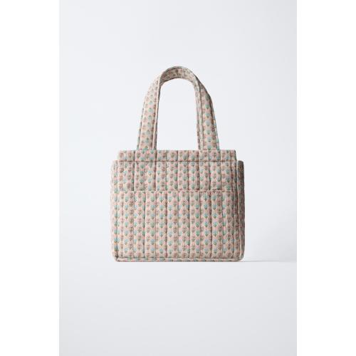 BOLSO MATERNIDAD FLORES - Rosa | ZARA España