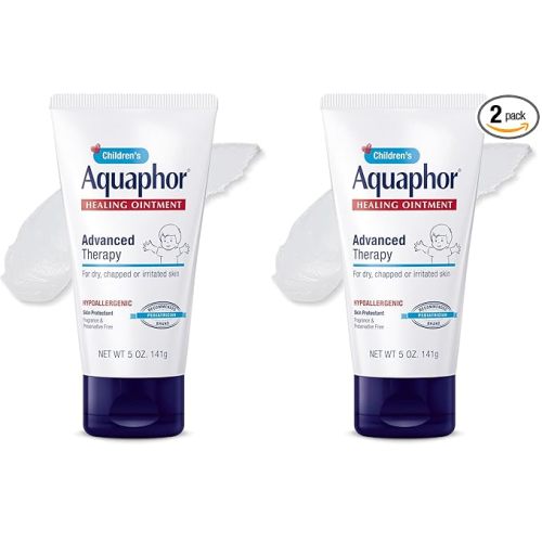 Aquaphor Children's Healing Ointment, Tube | Advanced Therapy | For Dry Cracked Skin | Multi-Purpose | 5 Oz