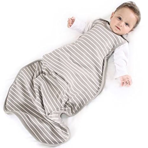 Woolino 4 Season Ultimate Baby Sleep Sack – Merino Wool & Organic Cotton Baby Sleep Bag, Universal Size Wearable Blanket, Adjustable Sleep Sack for Baby 2–24 Months - Earth