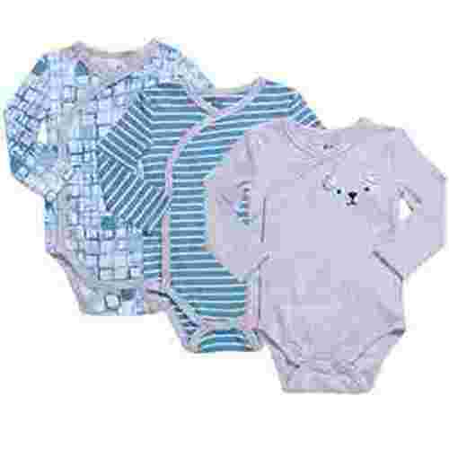 Baby Boy 3-Pack Long-Sleeve Kimono Bodysuit Set, Infant Boy Bundle Includes Mini Retro Plaids, Teal Stripes and Gray Heather Outfit - Newborn