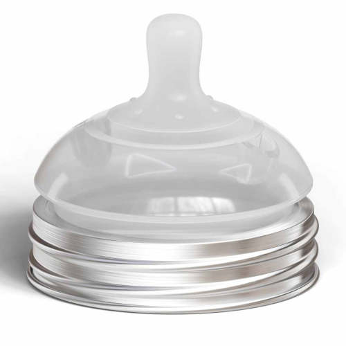 Glass 9+ Months Bottle Conversion Nipple (2-Pack)