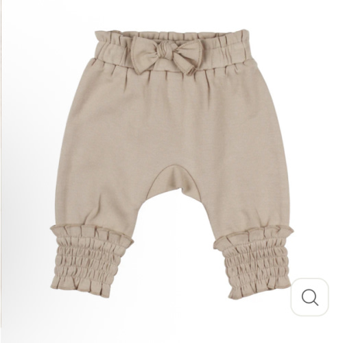 Organic Smocked Bubble Pants in Oatmeal – L'ovedbaby
