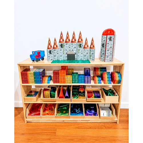 Montessori Toy Shelf, 4-Tier Open Kids Storage | JoyKids