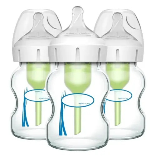 Flow Anti-colic Options+ Wide-neck Glass Bottles 5 Oz/150 Ml - TikTok Shop