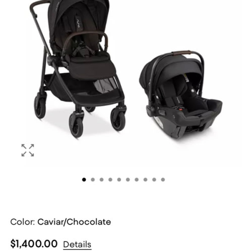 Nuna SWIV + PIPA Urbn Caviar Black Stroller & Car Seat System
