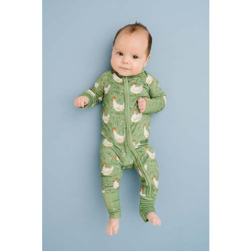 Little One Shop Co. Spring Chicken Bamboo Sleeper - Preemie