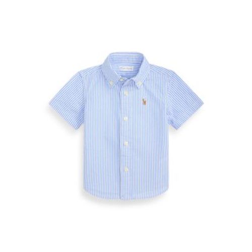 Baby Boys Striped Cotton Seersucker Shirt