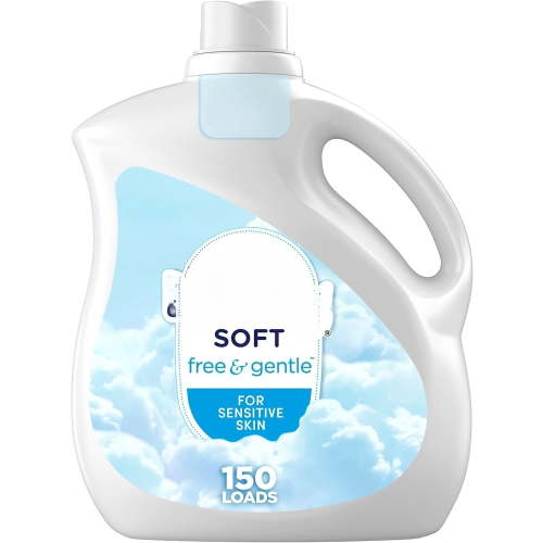 Gentle Fabric Softener (Fabric Conditioner), 111 fl oz, 150 Loads, Hypoallergenic