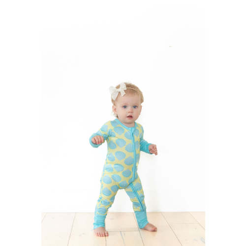 TEAL SHELLS | ZIPPER ONE PIECE