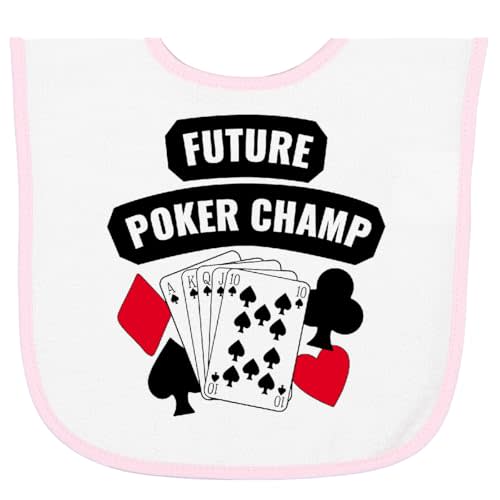inktastic Future Poker Champ Baby Terry Cloth Bib