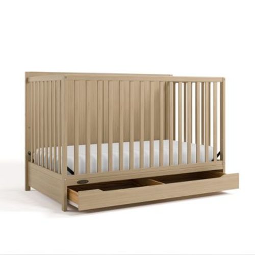 Graco Melrose 5-in-1 Convertible Crib with Drawer Driftwood