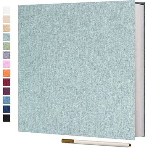 Vienrose Self Adhesive Photo Album, 60 Pages, 11 x 10.6 in, Turquoise