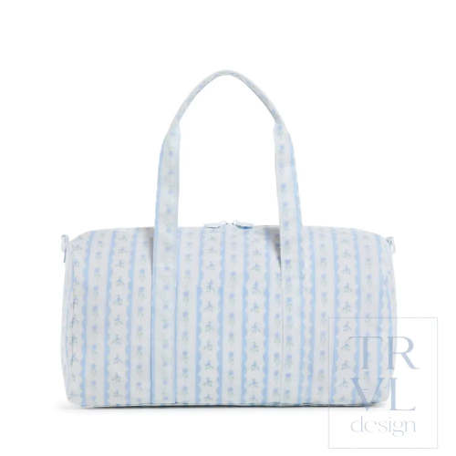 Duffel - Weekender - Ribbon Floral Blue