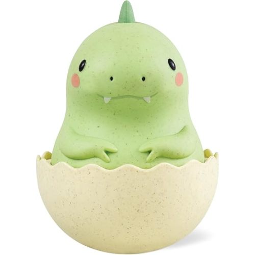 Tiger Tribe: Roly Poly - Dino - Wobbling Tummy Time Toy, Soothing Sensory Play, Gentle Tinkling Sound, Eco Bioplastic, Baby-Infant-Toddler 3mos - 2yrs
