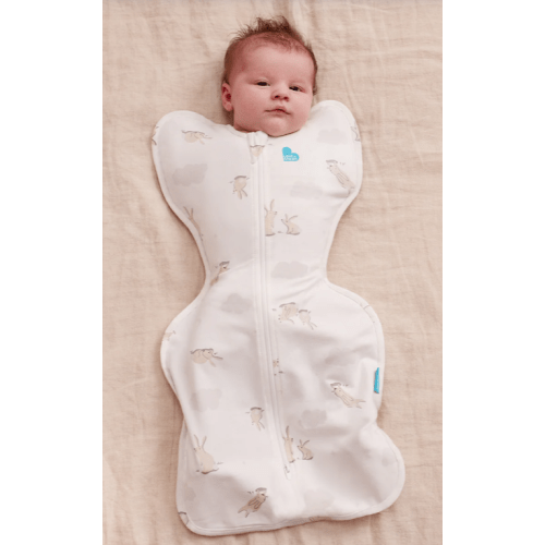 Swaddle Up™ 1.0 TOG Cotton White Cloud Bunnies