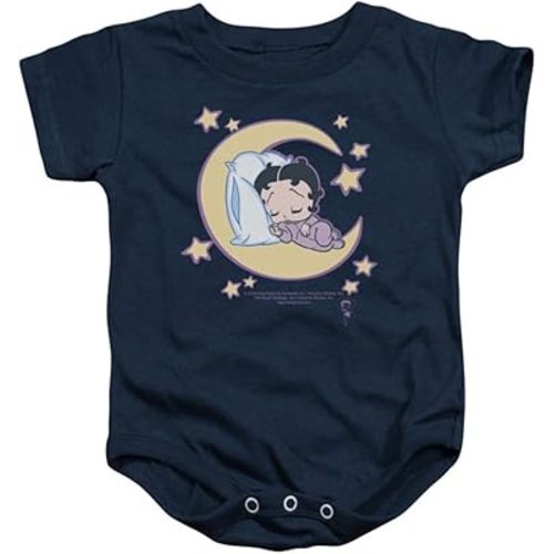 Betty Boop Boys' Sleepy Time Bodysuit Blue
