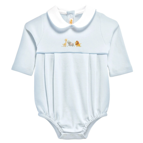 Baby Club Chic Safari Adventure Embroidered Collared Bubble