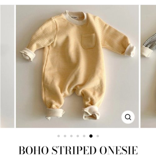 Boho Striped Onesie – The Boho Bebe