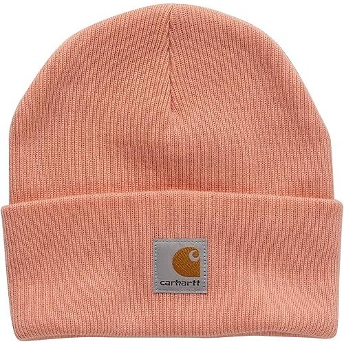 Carhartt Knit Beanie Cuff Hat, Peach Amber, One Size