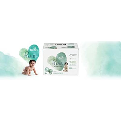 Diapers Size 3, 60 Count - Pampers Pure Protection Disposable Baby Diapers, Hypoallergenic and Unscented Protection, Super Pack (Old Version)