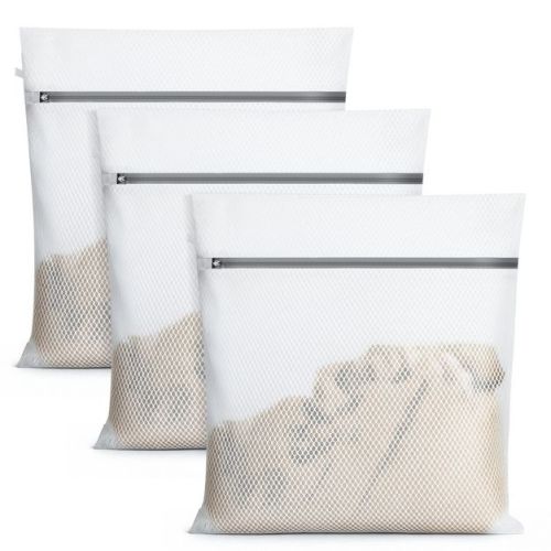 Garnen 3 Pack Large Mesh Laundry Bags for Washing, Travel Laundry Bags Delicates Laundry Bags Mesh Wash Bag, Lingerie Bags Washing Machine for Bras