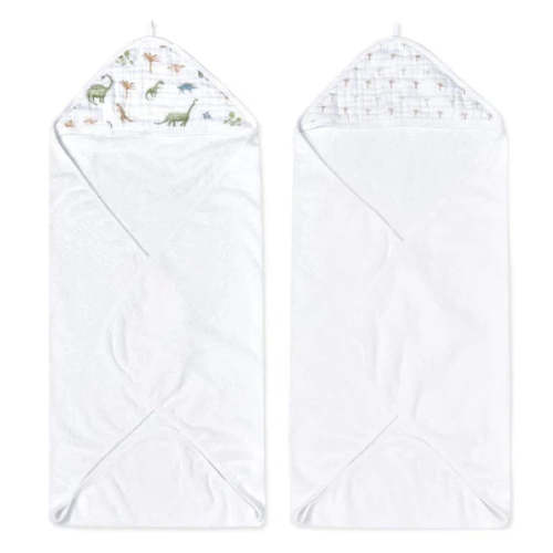 Aden + Anais - Essentials Cotton Muslin Hooded Towels 2 pack