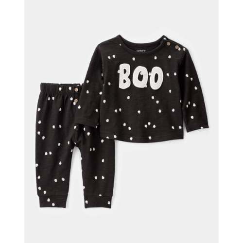 Baby 2-Piece Ghost Print Halloween Outfit Set - Black - Carter's | Carter's