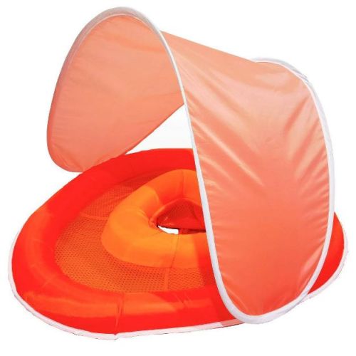 Sunny Days Baby Float - Red/Orange/Pink: Pool Lounger, Maximum Weight 30 lbs, 1 Person Capacity