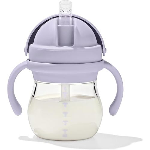 OXO Tot Transitions Straw Cup With Removable Handles - 6 oz. - Lilac