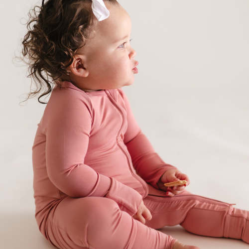 Infant Romper in Mauve