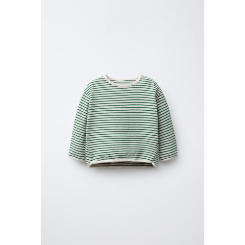 STRIPED T-SHIRT - Green | ZARA United States