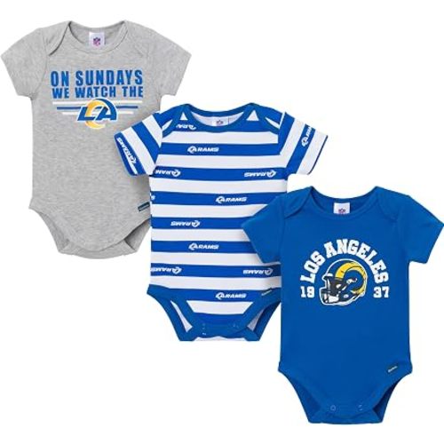 Gerber NFL Baby Boys 3-Pack Onesie Bodysuit