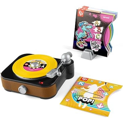 Fisher-Price Musical Toy, Rockin’ Record Player for Preschool Pretend Play for Kids Ages 3+ Year