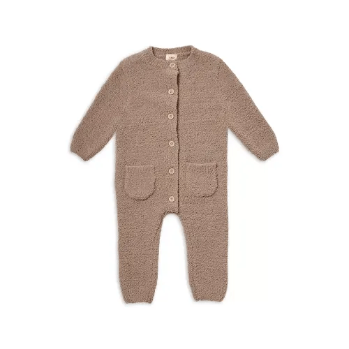 7AM Enfant
Unisex Fuzzy Long Sleeve Jumpsuit in Taupe - Baby (3-6 mo)