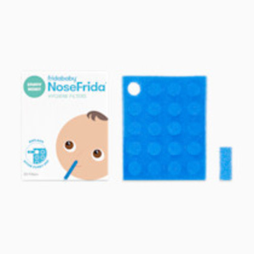 Frida Baby Nasal Aspirator Original 20 NoseFrida Filter Refills, Replacement Filters, Hygiene Filters for NoseFrida The Snotsucker, BPA Free, Latex Free