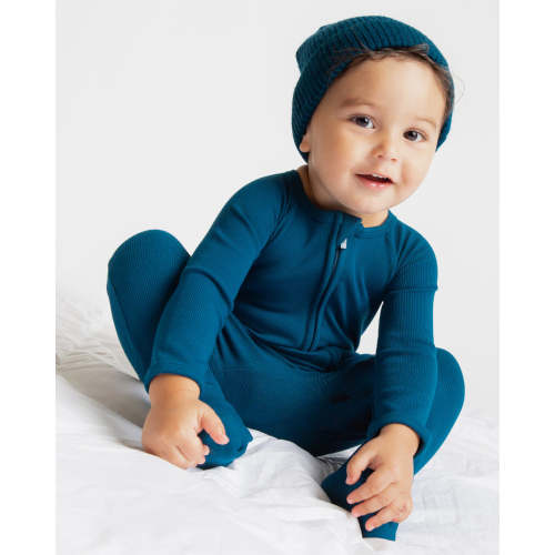 Navy or Not Ribbed Convertible Romper