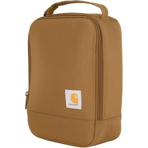 Carhartt Insulated Lunch Cooler For Men and Women, Fully Insulated Lunch Pale for Everyday Use, Carhartt Brown