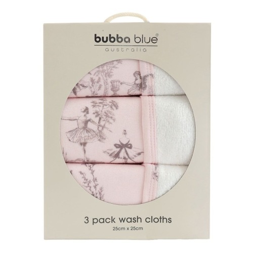 Swan Lake Face Washers 3 Pack in Pink